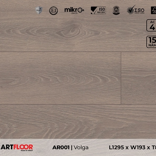 Sàn gỗ AR001 - Volga - 8mm - AC4