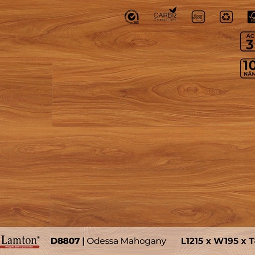 Sàn gỗ D8807 Odessa Mahogany 8mm - AC3