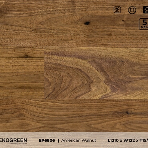 Sàn gỗ EP6806 American Walnut - Premium - 15/3mm