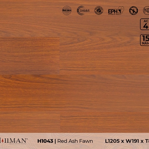 Sàn gỗ H1043 Red Ash Fawn - 8mm - AC4