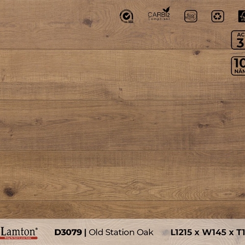 Sàn gỗ D3079 Old Station Oak - 12mm - AC3