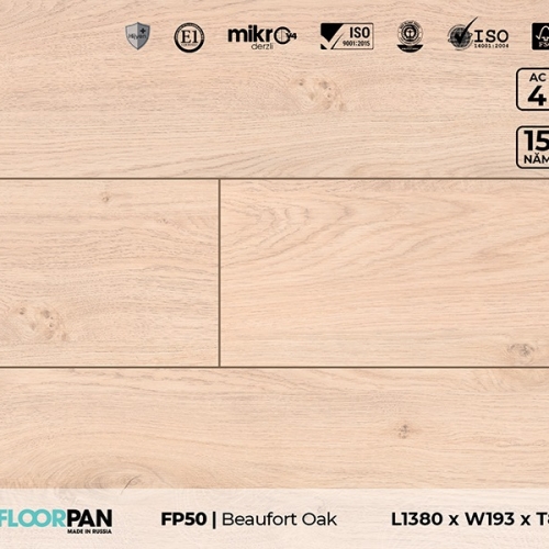 Sàn gỗ FP50 Beaufort Oak - 8mm - AC4