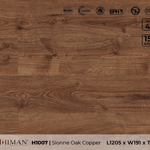 Sàn gỗ H1007 Sionne Oak Copper - 8mm - AC4